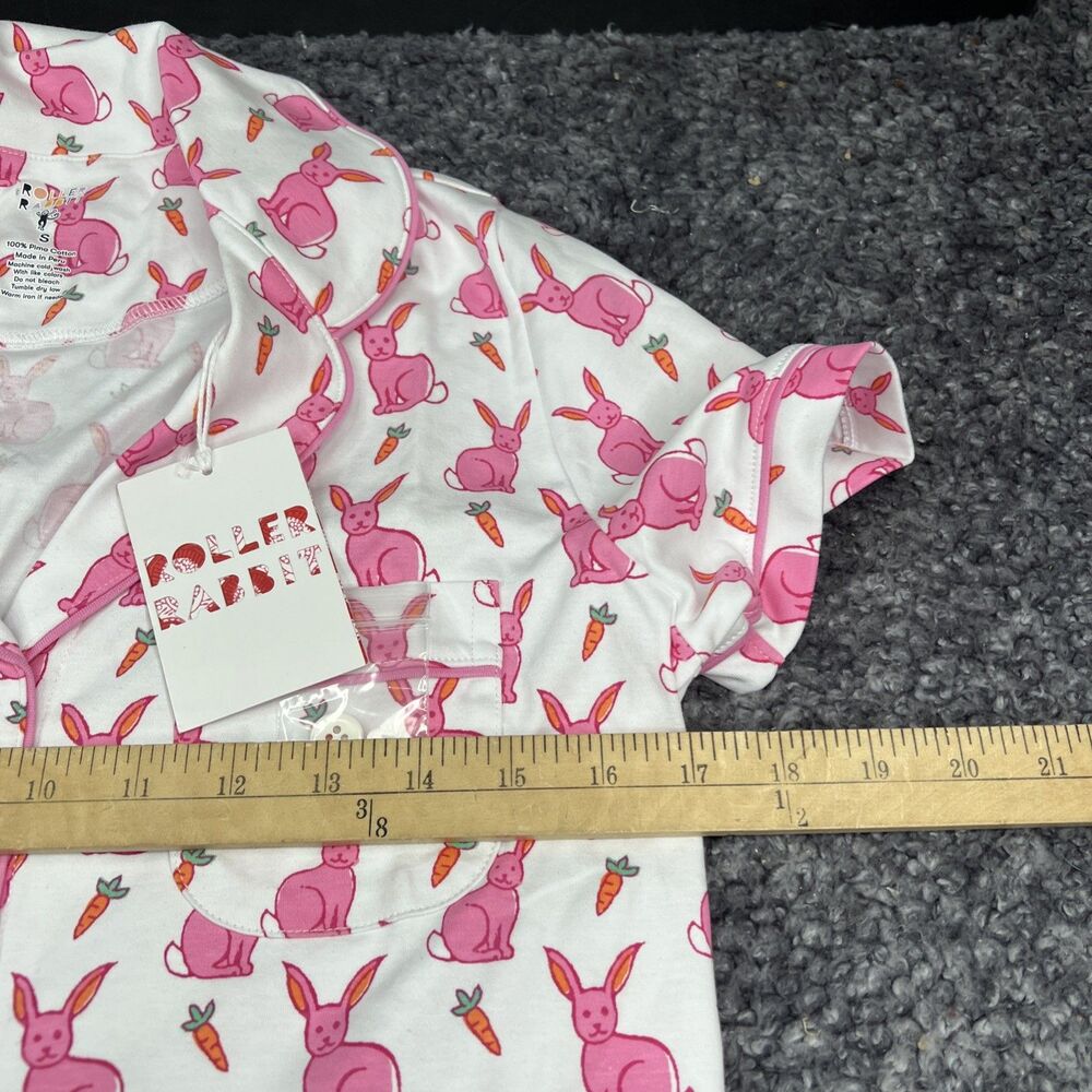 NWT Roller Rabbit Romy Rabbit Polo Pajamas Set Size S - Picture 7 of 11
